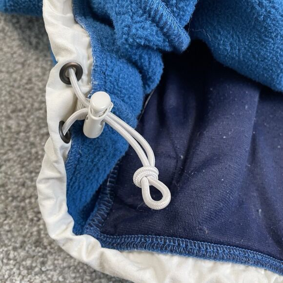 The North Face Full Zip Womens Fleece Jacket Zip Pockets Blue White Size Medium - Picture 6 of 11